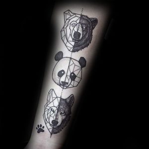 Bear-Panda-Wolf Tattoo