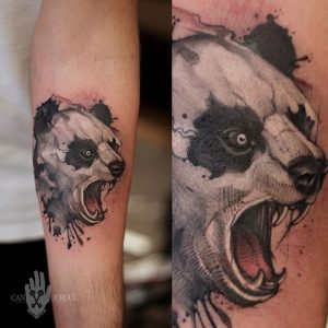 Angry Panda Tattoo